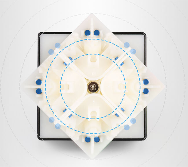 SENHUAN ZhanLang M 2x2x2 Magnetic Speed Cube Black